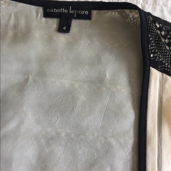 Nanette Lepore ivory silk embellished tank - Picture 6 of 8